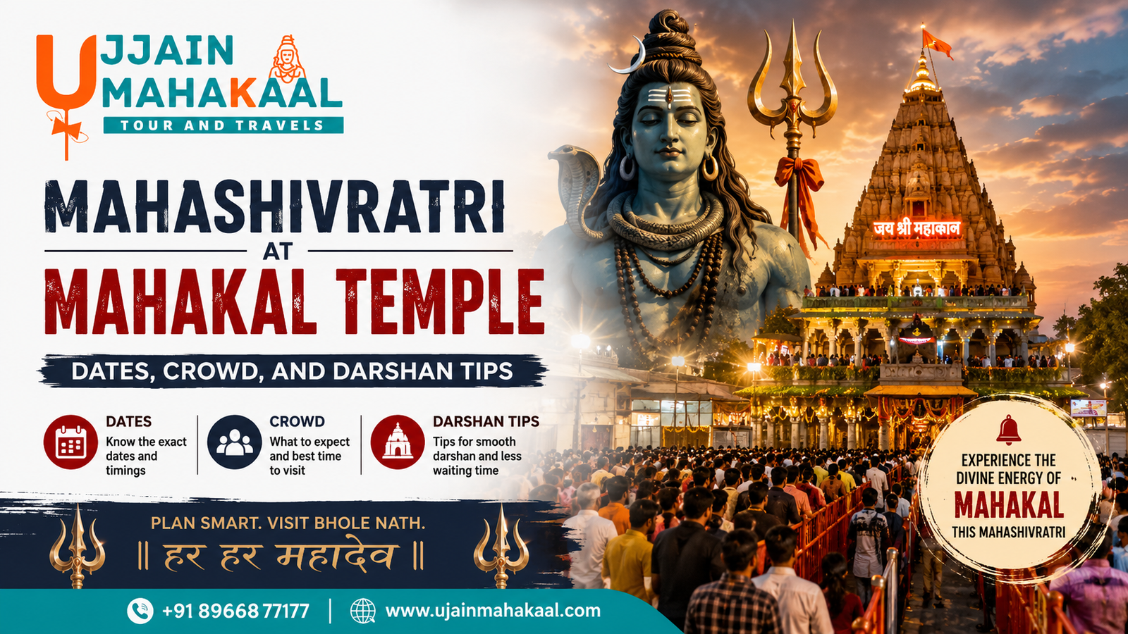 Mahashivratri at Mahakal Temple Dates, Crowd, and Darshan Tips